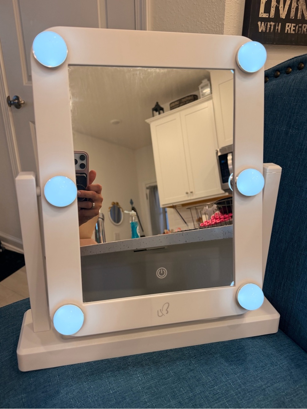 LED Vanity Mirror with Touch Controls - White